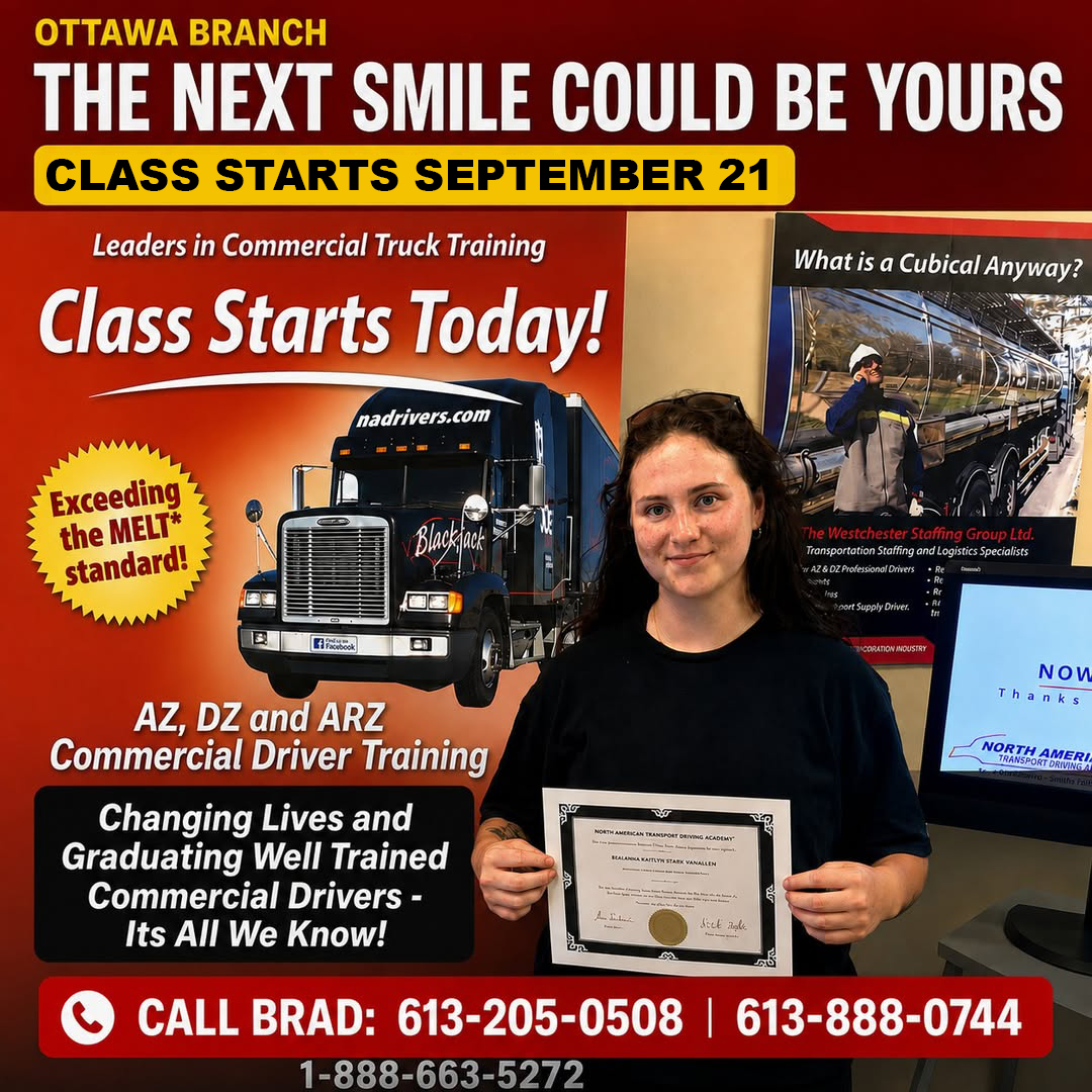 Class Starts at the Smiths Falls Branch September 8